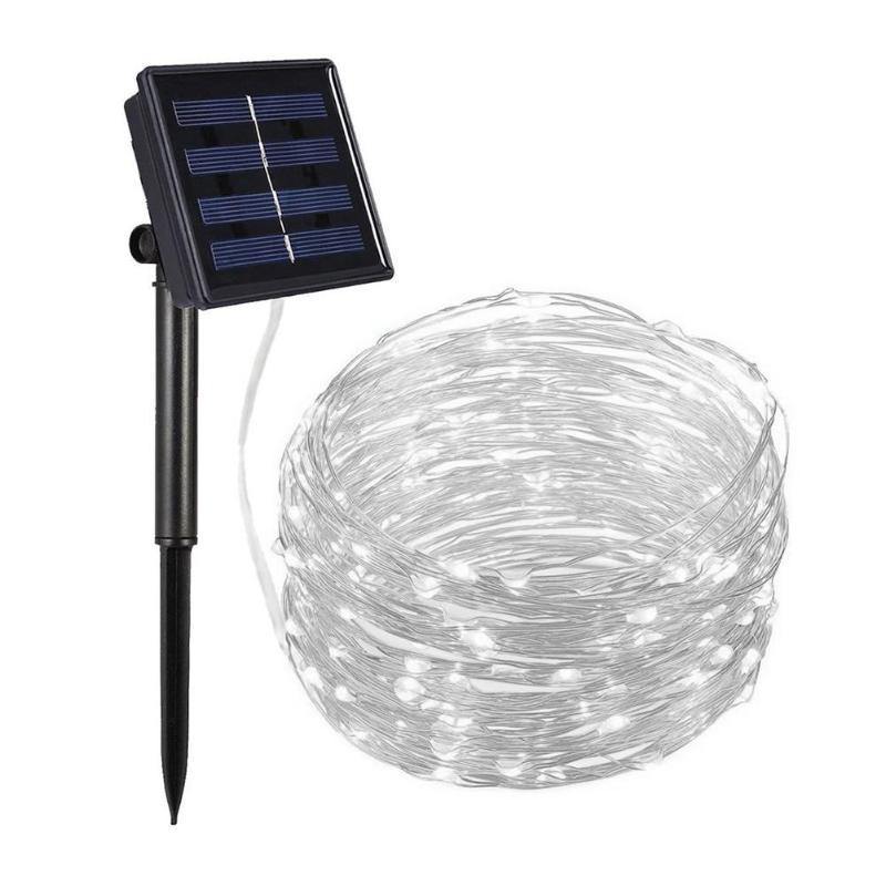 Fio de lâmpadas LED - Solar - À prova d'água