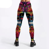 Calça Legging Cintura Alta Color Skull - Penny Lane