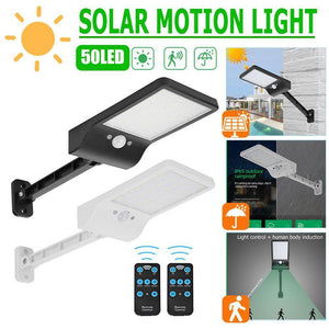 Refletor Solar 50 LED - Controle Remoto + Sensor Movimento