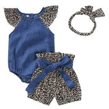 Conjunto Body + Shorts + Bandana - Tamanhos de 0 a 2 anos