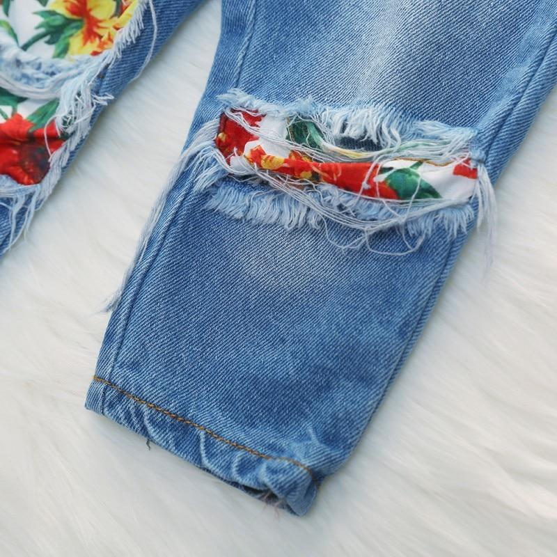 Conjunto Calça Jeans e Ciganinha - Tamanhos de 1 a 5 anos