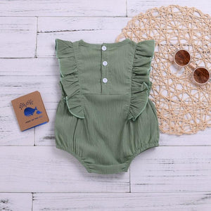 Body Verde Vintage - Tamanhos de 0 a 2 anos