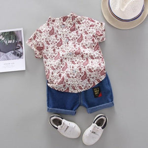 Conjunto Casual Estampado - Tamanhos de 3 meses a 4 anos