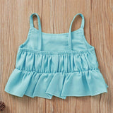 Conjunto Summer Cropped Alcinha com Shorts Clochard - Tamanhos de 1 a 5 anos