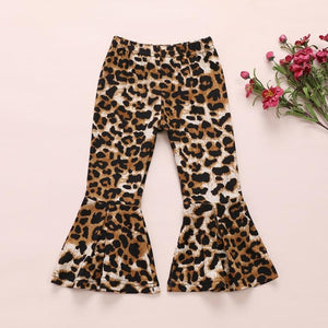 Conjunto Leopardo Calça Flare - Tamanhos de 1 a 5 anos