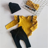 Conjunto Body Yellow 3 Peças - Tamanhos de 0 a 18 meses