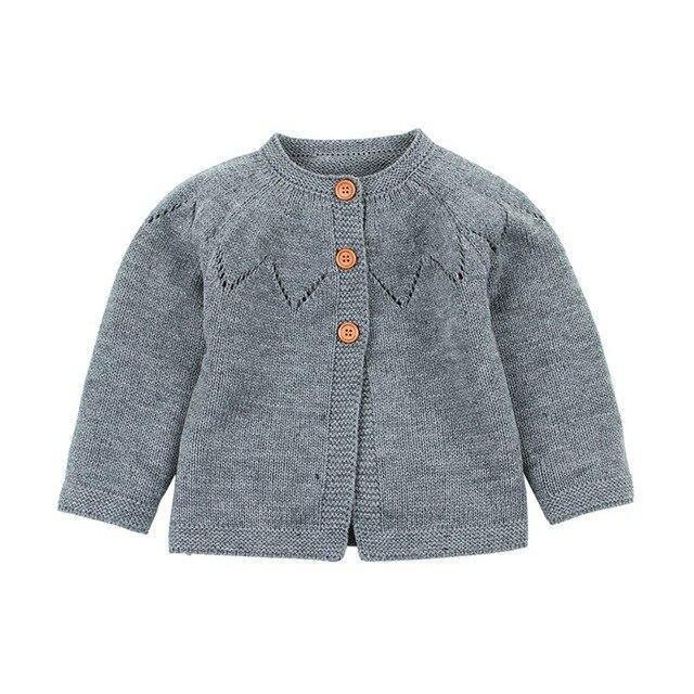 Casaco Casual de Fio Baby - Tamanhos de 0 a 24 meses